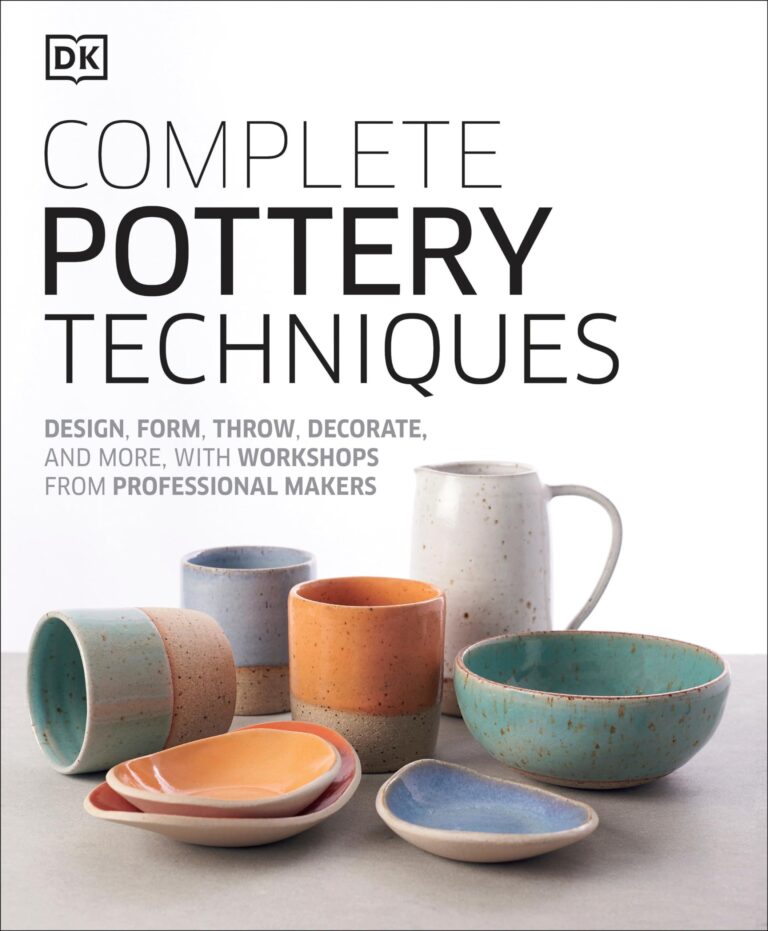 Book cover: "Complete Pottery Techniques" with various ceramic pieces