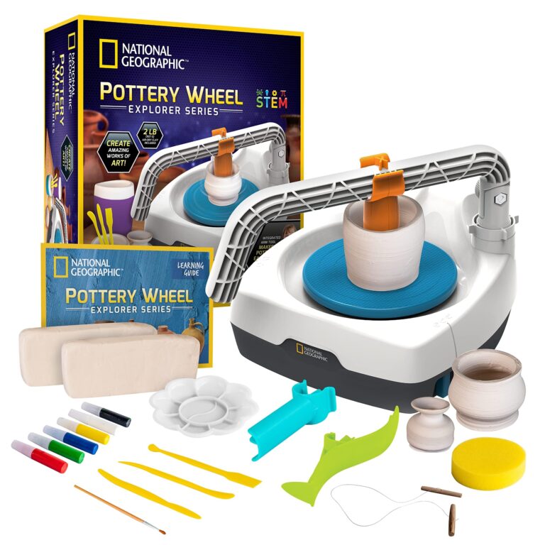 National Geographic Pottery Wheel Explorer Series kit with tools and clay