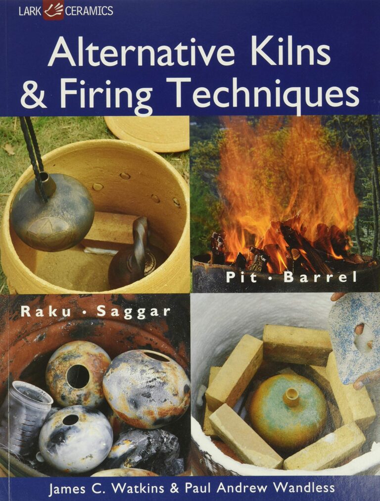 Book cover: Alternative Kilns and Firing Techniques, with images of pottery and fire